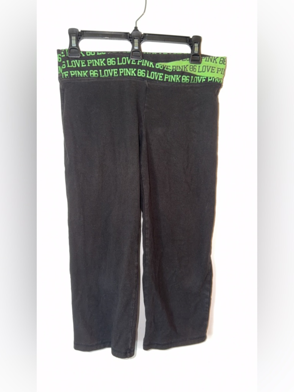 Victoria Secret Y2K Yoga Pants Medium Green Waistband